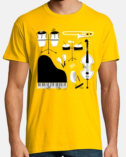 T-shirt Uomo, manica corta, senape, qualità premium