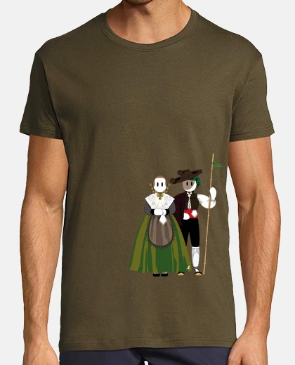 T-shirt Uomo, manica corta, verde militare, qualità premium