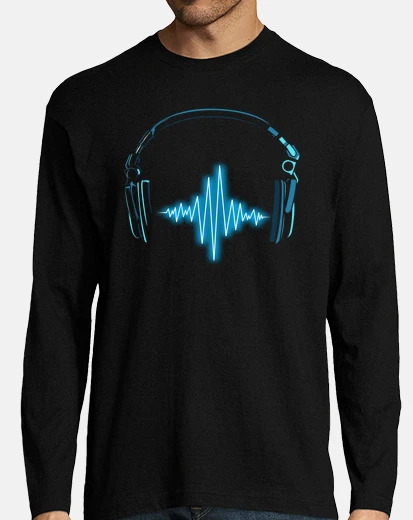 T-shirt Uomo, manica lunga, nera