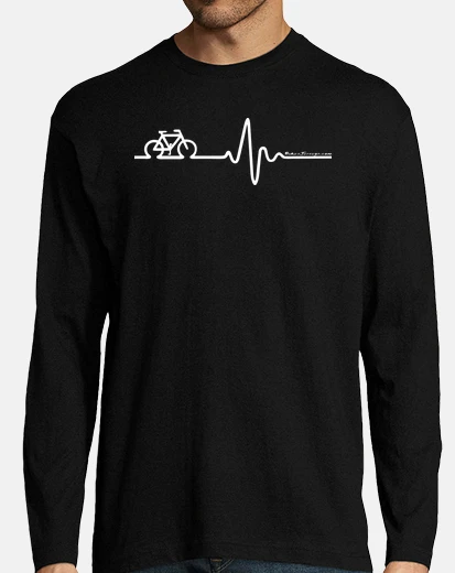 T-shirt Uomo, manica lunga, nera