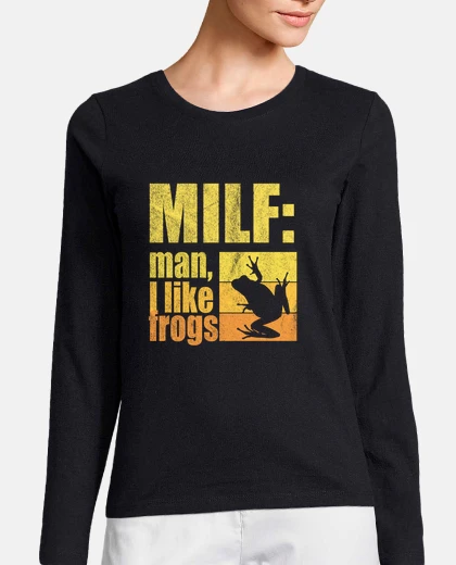 T-shirt uomo mi piacciono le rane meme trend me