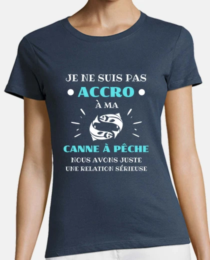 T-shirt uomo pescatore hooked pesca umorismo