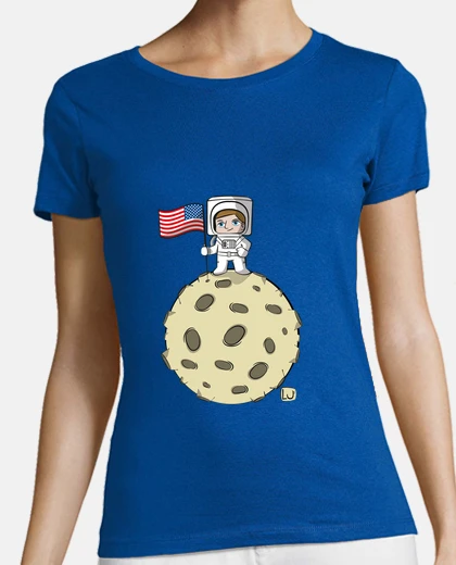 T-shirt uomo sulla luna c