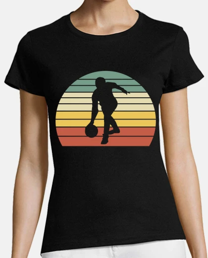 T-shirt uomo vintage vintage anni 80 giocando a basket