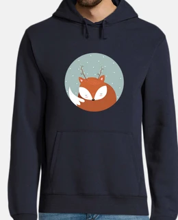 Uomo, felpa con cappuccio, blu marino