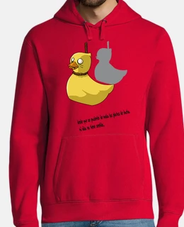 Uomo, felpa con cappuccio, rossa
