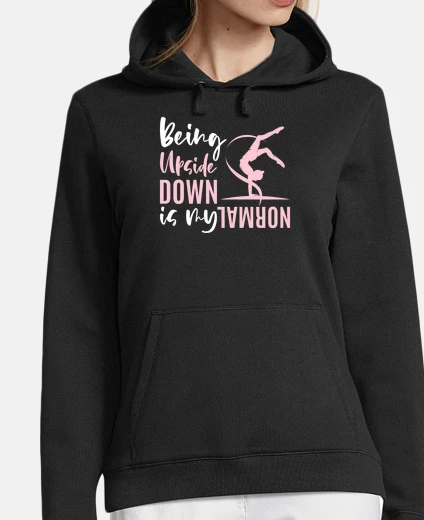 Hoodie upside down funny gymnastics
