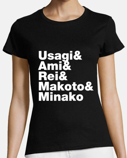 T-shirt usagi & ami e rei e makoto e minako