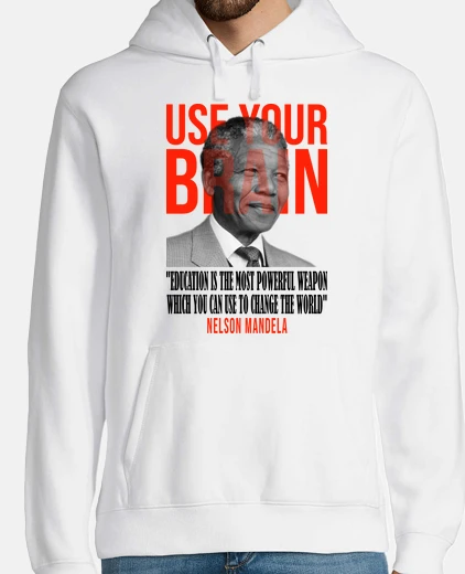 Sudadera Use your brain Mandela