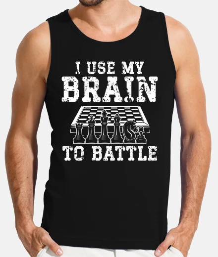 Camiseta uso mi cerebro para la batalla de ajedr