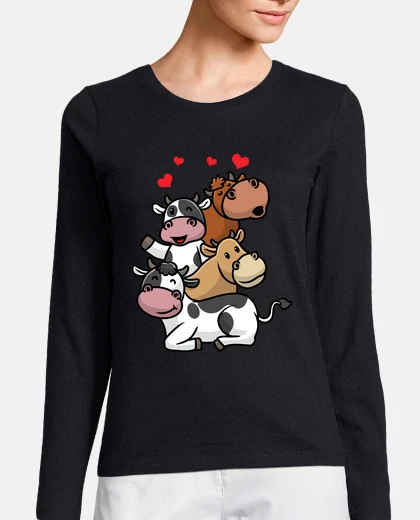 Playera vaca ganadera ganadera criador de vacas