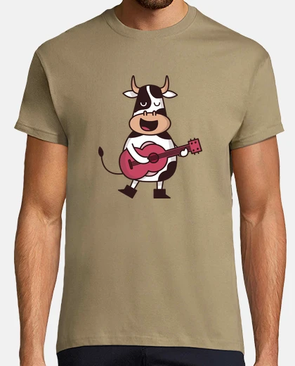 Camiseta Vaca guitarrista