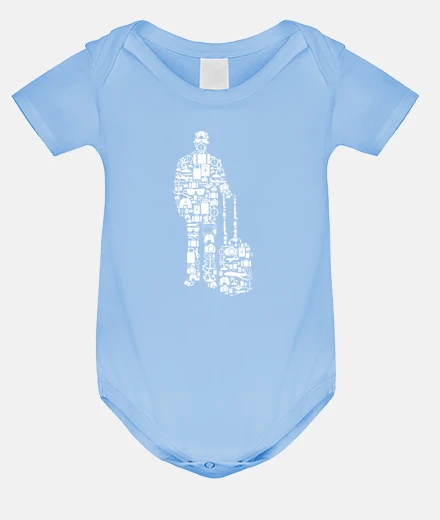 Kids vacation travel figures art man