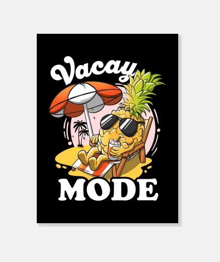 Wall vacay mode on holiday cool pineapple su