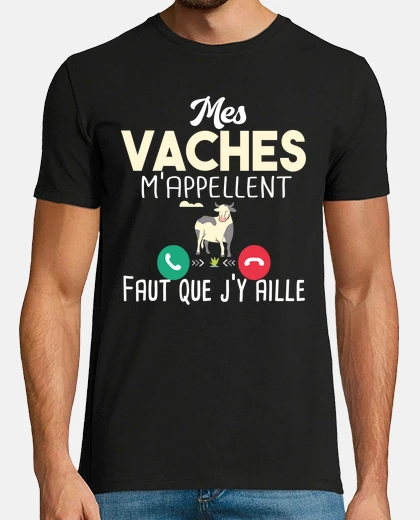 Tee-shirt Vache Vaches Agriculteur Agriculture Ag
