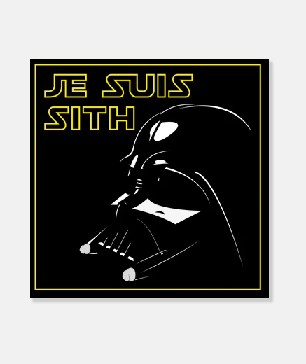 Tableau vader je suis sith - toile carrée