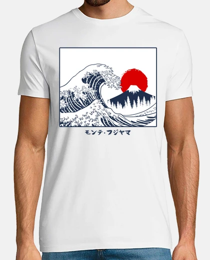 Tee-shirt vague de fuji