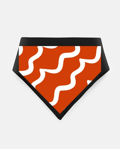 Mascotas vagues blanches, bandana pour animaux de compagnie