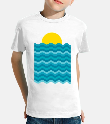 Vêtements vagues du coucher du soleil