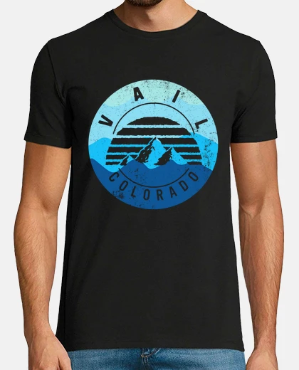 Tee-shirt vail colorado chemise ski idée cadeau snowboard hiver neige montagne parc colorado usa stations cade