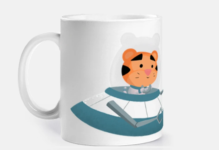 Mug vaisseau spatial tigui