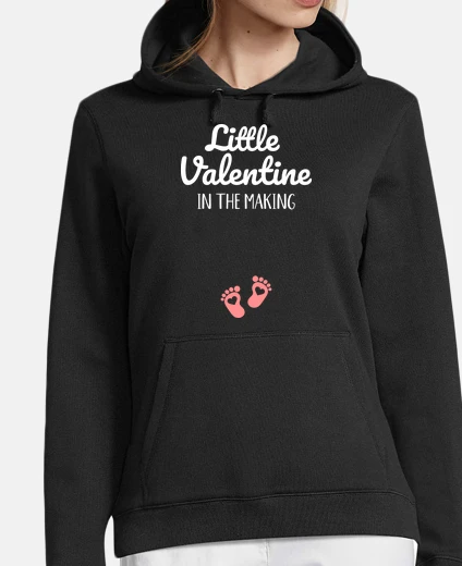 Hoodie valentine making baby announcement