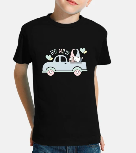 Kids valentine&#39;s day truck - mc girl t t-shirt