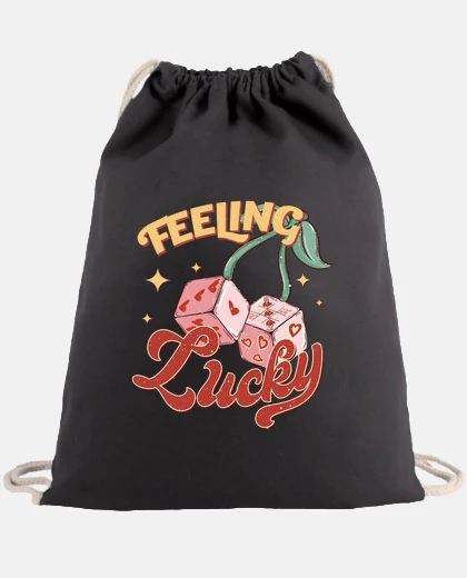Bag valentines day feeling lucky hearts