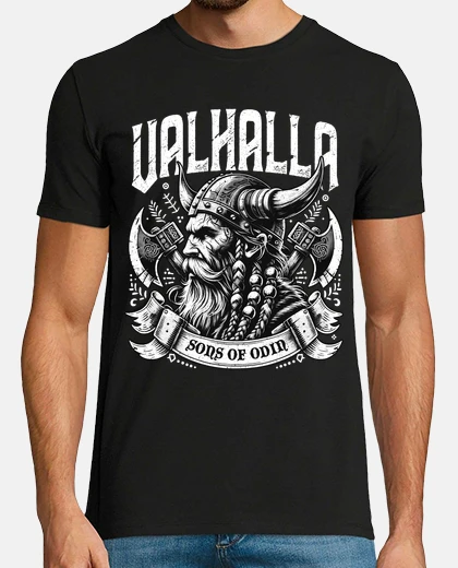 T-shirt valhalla vikings sons of odin vikings vintage gift