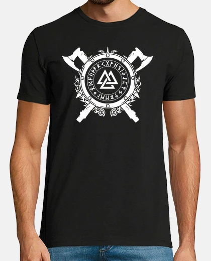 Tee-shirt Valknut - Bouclier et Armes (Vikings)