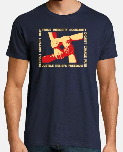Camiseta valores sociales orgullo integridad lib