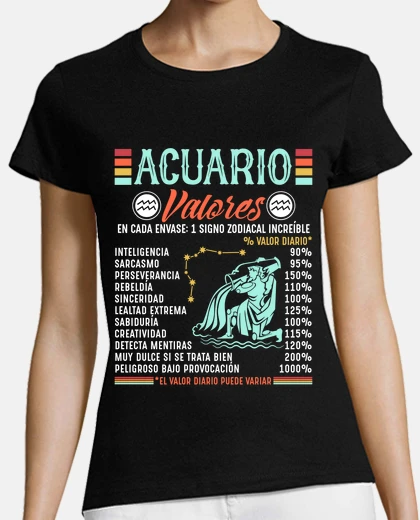 T-shirt values horoscope aquarius sign zodiac astrology