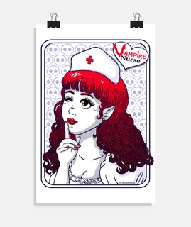 vampire nurse art print
