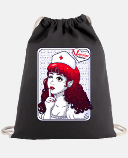 vampire nurse drawstring bag