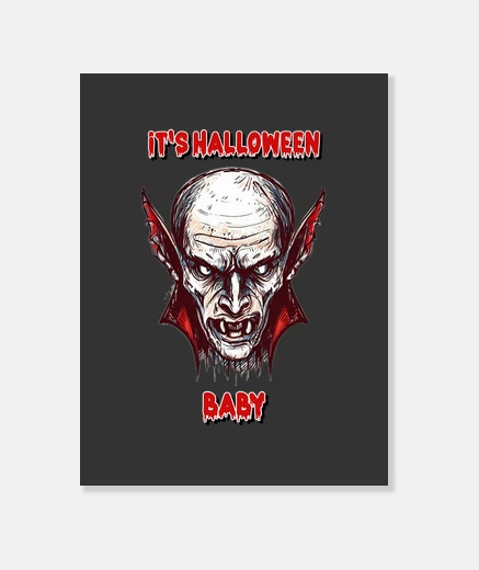 Stampa vampiro orribile halloween adulto