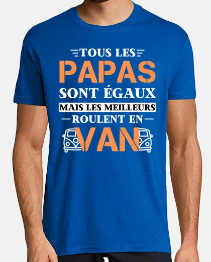 Tee-shirt van cadeau homme meilleurs papa