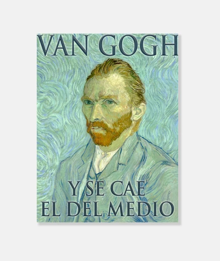 Stampa van gogh e chello di mezzo cade