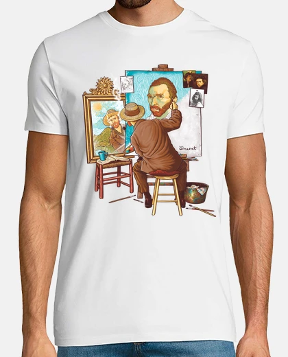 Tee-shirt Van Gogh triple auto-portrait