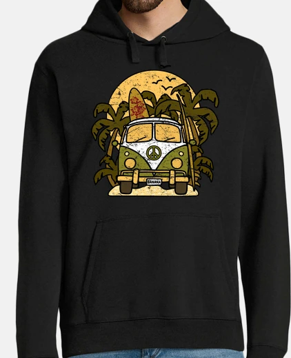 Felpa van net b ana na surf vintage