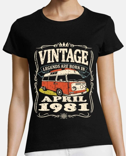 T-shirt van vintage aprile 1981