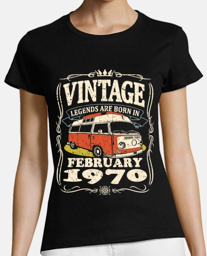 T-shirt van vintage febbraio 1970