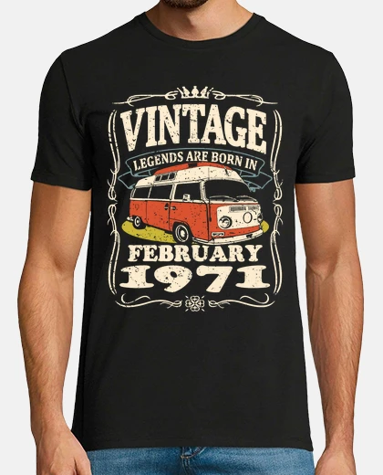 T-shirt van vintage febbraio 1971