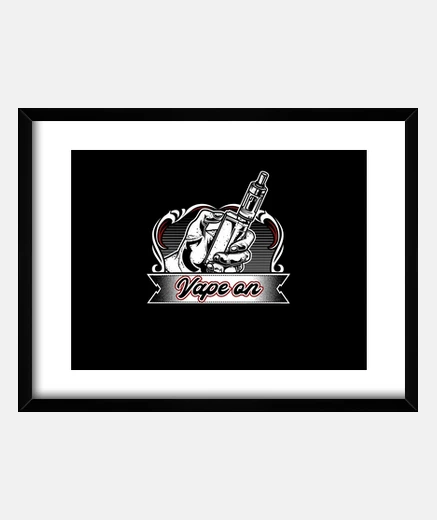 Framed vape on vaper vintage vaping
