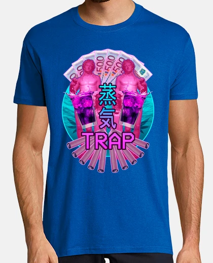 Tee-shirt vaportrap - homme, manches courtes, bleu royal, qualité extra