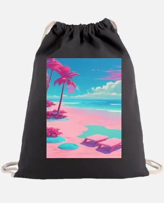 Beach drawstring backpack clearance