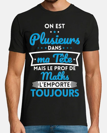 Camiseta varias cabezas de profesores de matemáticas para llevar