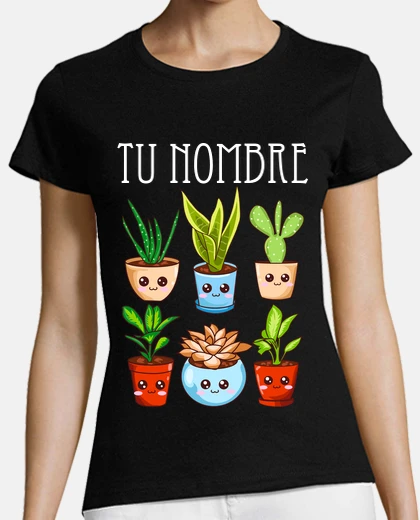 T-shirt vasi piante kawaii giardino urbano personalizzato