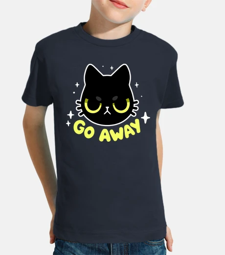 Abbigliamento vattene - simpatico gattoto nero arrabb