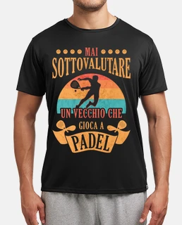 Vecchio che Gioca a Padel