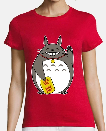 Playera vecino suerte para mujer camiseta